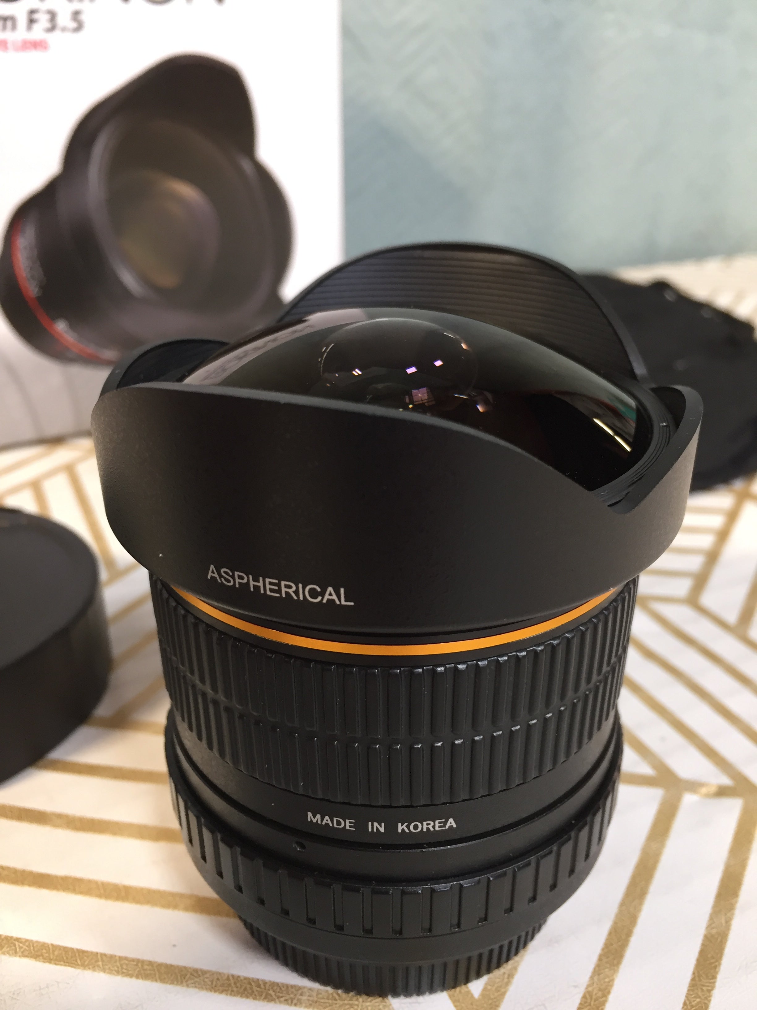 Rokinon FE8M-C 8mm F3.5 Fisheye Fixed Lens for Canon - Black (7942721437934)